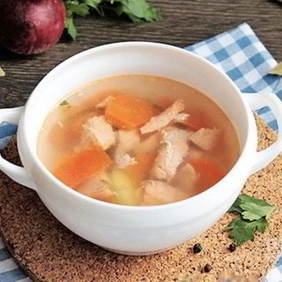 Уха из стейка семги