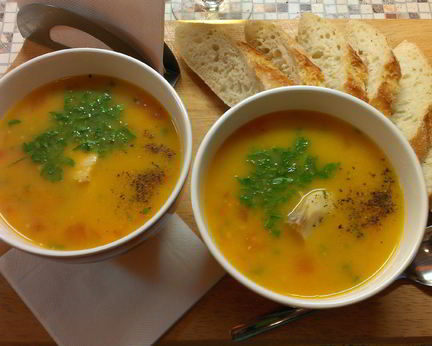 Уха из трески по-норвежски