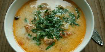 уха по-фински со сливками