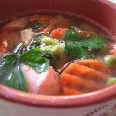 Уха с брокколи