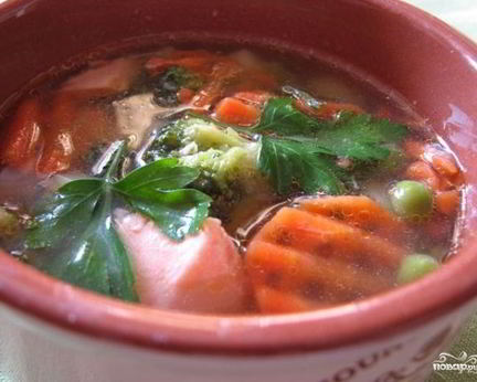 Уха с брокколи