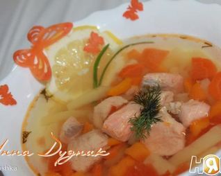 Уха с форелью