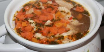 уха с форелью