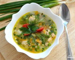 Уха с пшеном