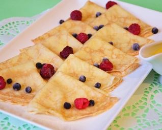 Блинчики и апельсиновый соус для блинов