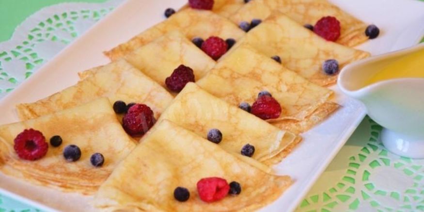 Рецепт блинчиков и апельсиновый соус для блинов