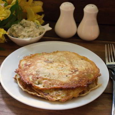 Блинчики из кабачков с грибами