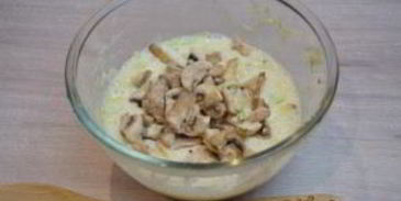 блинчики из кабачков с грибами