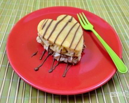 Блинчики ко Дню влюбленных