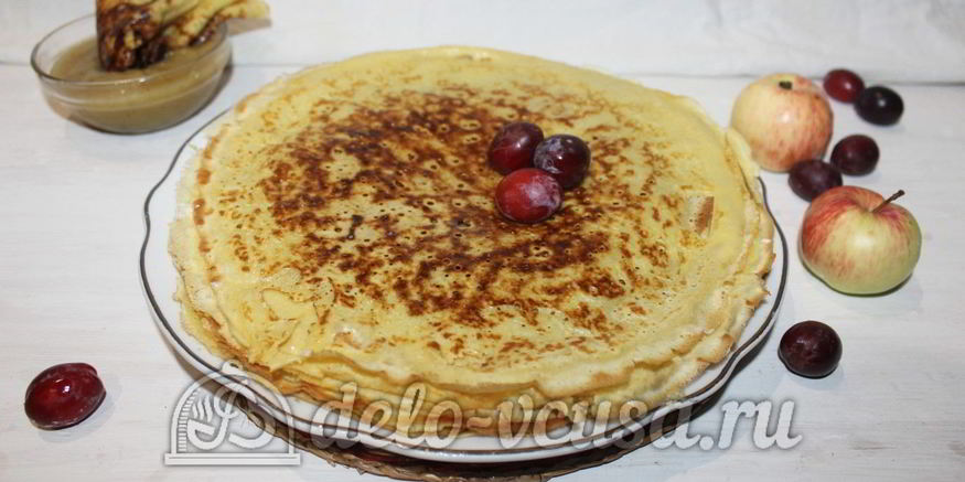 Рецепт блинчиков на простокваше