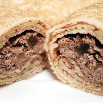 Блинчики с куриной печенью