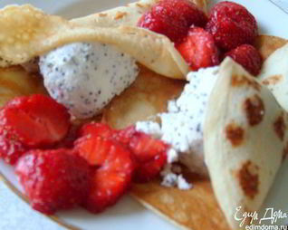 Блинчики с маковым мороженым