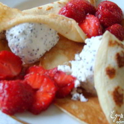 Блинчики с маковым мороженым