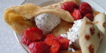 блинчики с маковым мороженым