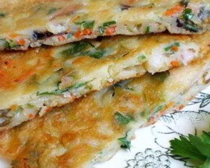 Блинчики с морепродуктами