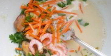 блинчики с морепродуктами