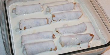 блинчики с творожной начинкой