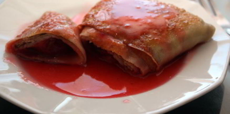 Рецепт блинчиков со сливами