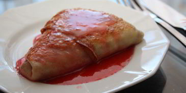 блинчики со сливами