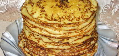 Рецепты блинов на кефире