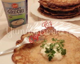 Блины пикантные с чечевицей