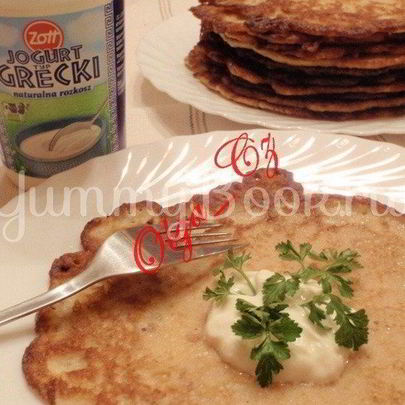 Блины пикантные с чечевицей