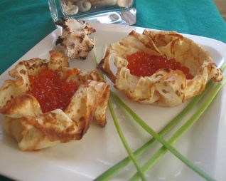 Блины Рыбьи домики