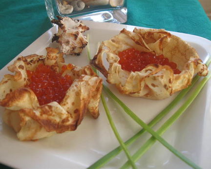 Блины Рыбьи домики