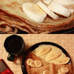 Блины с бананом