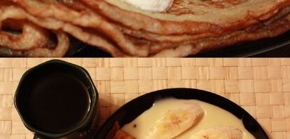 Рецепты блинов с бананом