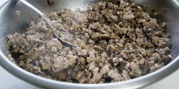 блины с грибами и мясом