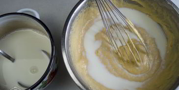 блины с грибами и мясом