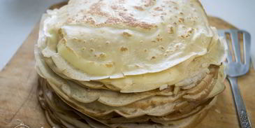 блины с грибами и мясом