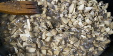 блины с грибами и мясом