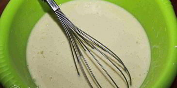 блины с крахмалом на молоке