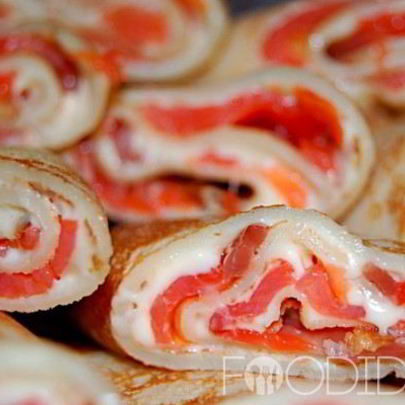 Блины с семгой