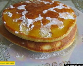 Дрожжевые толстые блины на кефире