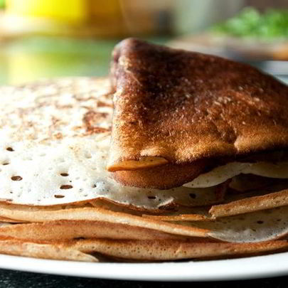 Постные блины на закваске