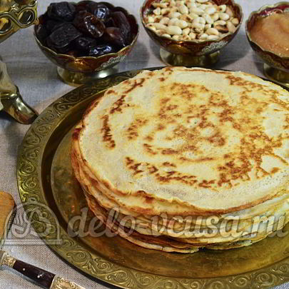 Пшенные дрожжевые блины