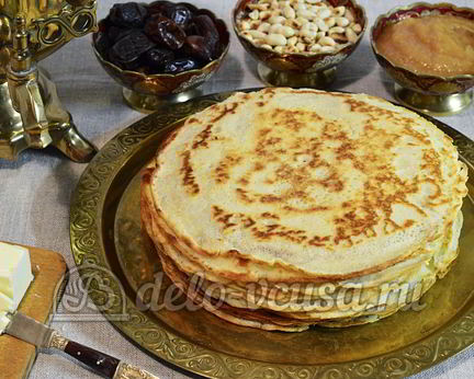 Пшенные дрожжевые блины