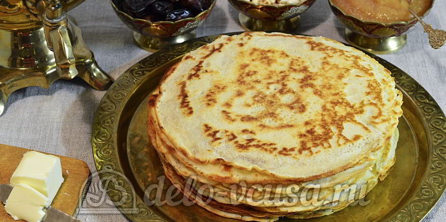 Рецепт пшенных дрожжевых блинов