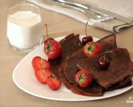 Шоколадные блинчики