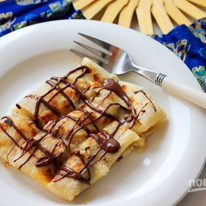 Тайские блинчики с бананами