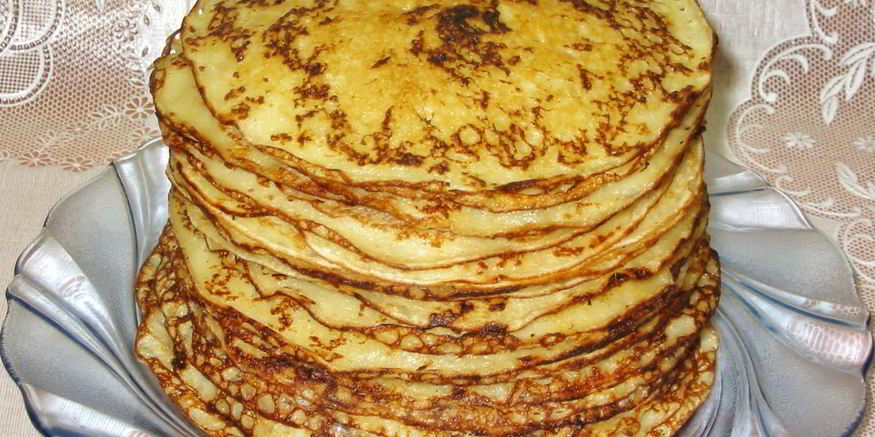 Рецепт тонких блинов