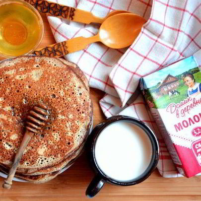 Цельнозерновые заварные блины