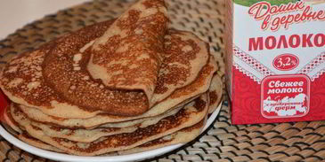 цельнозерновые заварные блины