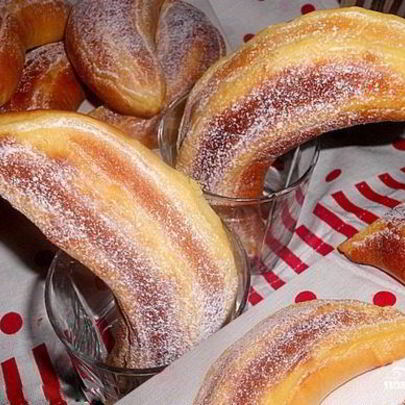 Булочки с банановой начинкой
