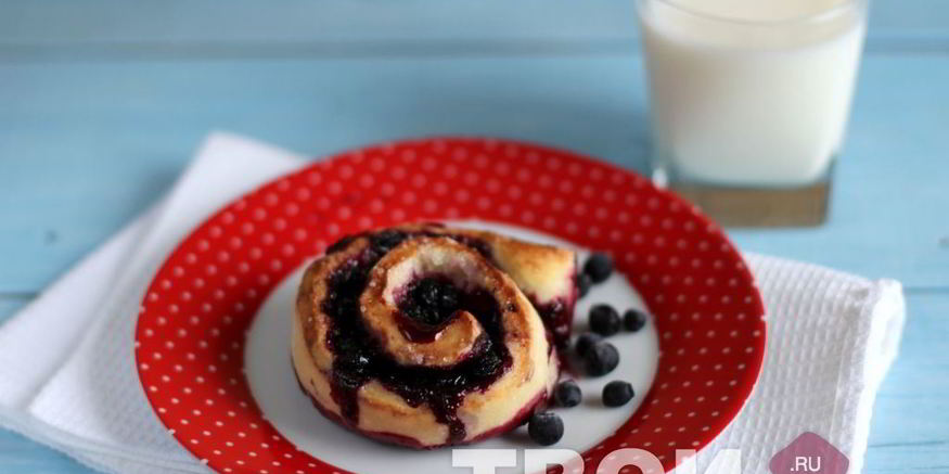 Рецепт булочек с черникой