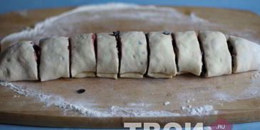 булочки с черникой