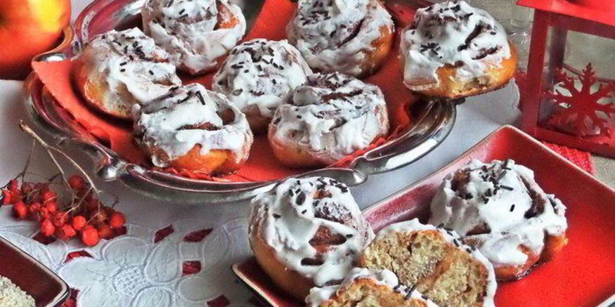 Рецепт булочек с корицей на сыворотке